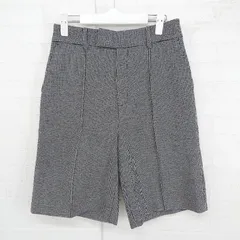 ◇ LERASE レラーズ 千鳥格子 ショート ハーフ パンツ サイズM ブラック ホワイト レディース E  【1306020011453】