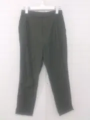 ◇ URBAN RESEARCH ROSSO ロッソ ウエストゴム スリット スラックス パンツ サイズ36 グリーン レディース E  【1306020016458】
