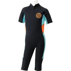 AQA エーキューエー KW-4672 ウエットスーツ キッズ2.5mm マリンスポーツ ウェットスーツ kw4672-01、ブラック