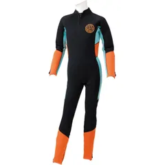 AQA エーキューエー KW-4673 ウエットフルスーツ キッズ2.5mm マリンスポーツ ウェットスーツ kw4673-01、ブラック