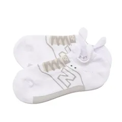 newbalance(ニューバランス) スニーカー柄パイルソックス スポーツスタイル ウェア ソックス LAS35701、(WT)ホワイト