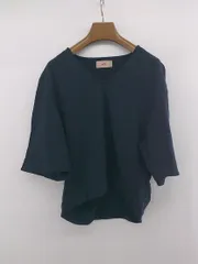 ◇ AZUL BY MOUSSY シンプル カジュアル テイスト 半袖 Tシャツ カットソー サイズM ネイビー レディース E  【1306050033616】