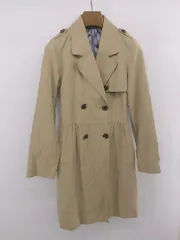 ◇ ◎ MAJESTIC LEGON シンプル 通勤 通学 長袖 トレンチコート サイズFREE ベージュ レディース E  【1306050033395】のサムネイル