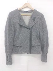 ◇ GAP ギャップ カジュアル 袖ジップ 長袖 ライダースジャケット サイズL グレー ダークグレー系 マルチ レディース E  【1306050034996】