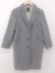 ◇ URBAN RESEARCH ROSSO ロッソ 通勤 通学 長袖 チェスター コート サイズF グレー レディース E  【1306050039106】