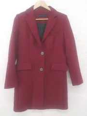 ◇ ZARA WOMAN ザラ ウーマン 通勤 通学 長袖 チェスター コート サイズEUR S USA S MEX 26 レッド レディース E  【1306050038789】