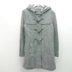 ◇ COMME CA ISM コムサイズム 起毛 ジップアップ フード 裏地 オシャレ 長袖 コート サイズM グレー系 レディース E  【1306050042342】