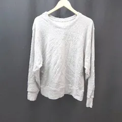 ◇ mystic ミスティック ダメージ加工 バックプリント シンプル オシャレ 長袖 トレーナー サイズF グレー系 レディース E  【1306050046432】のサムネイル