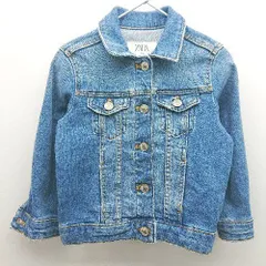 ◇ ZARAｻﾞﾗ キッズ ユニセックス デニム かわいい 秋 春 長袖 ジャケット サイズ5 110 ライトブルー レディース/メンズ E  【1306050047972】