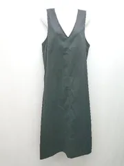 ◇ KANGOL フロントボタン ツーウェイ カジュアル ノースリーブ ロング丈 ワンピース サイズM ブラック レディース E  【1306050047729】