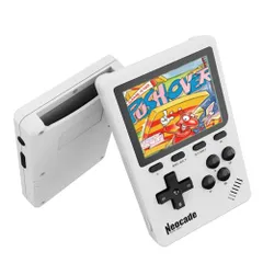 NEOCADE ポケット レトロゲーム機 GBA用 ポータブルゲーム機 可携帯 ゲームコンソール GBAカートリッジ対応 Pikoレトロゲーム 40種 収録 3.0インチ IPSスクリーン 解像度320x240 持ち運びに便利 プレゼント- 白po