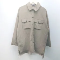 ◇ JEANASIS ｼﾞｰﾅｼｽ 秋冬 ポケット フロントボタン オーバー感 長袖 コート サイズF ブラウン レディース E  【1306050048498】