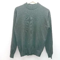 ◇ nano universe シンプル 無地 カジュアル 着回し モノトーン 長袖 ニット サイズM ブラック レディース E  【1306050049204】