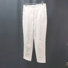 ◇ ZARA ザラ シンプル カジュアル センターパート サラサラ ハイウエスト スラックス サイズM アイボリー レディース E  【1306050050361】