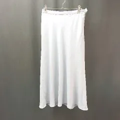 ◇ SLOBE IENA ポリエステル100% 無地 シンプル 綺麗め 膝丈 台形 スカート サイズ表記なし ライトブルー レディース E  【1306050052563】のサムネイル