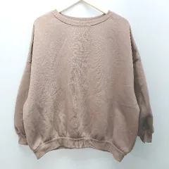  CLASICALELF クラシカルエルフ クルーネック ストレッチ リブ 厚手 長袖 トレーナー サイズＭ ブラウン レディース  【1306050052907】