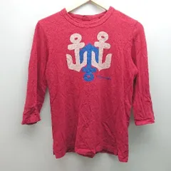 ◇ TIGRE BROCANTE カジュアル プリントイラスト 薄手 長袖 Tシャツ サイズXS レッド メンズ E  【1306050054123】のサムネイル