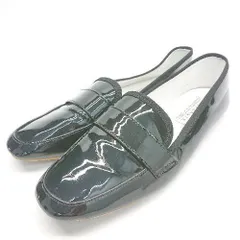 ◇ TEMPERATE テンパレイト ラウンドトゥ ツルツル生地 ブランドネーム パンプス サイズ39 ブラック レディース E  【1306050053928】