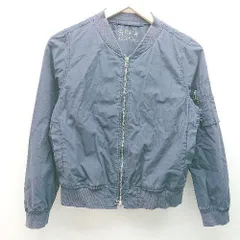 ◇ URBAN RESEARCH アーバンリサーチ 薄手 ジップアップ シンプル 長袖 ジャケット サイズF ネイビー系 レディース E  【1306050054710】