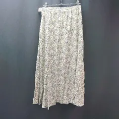 ◇ le.coeur blanc ルクールブラン 上品 綺麗め かわいい ロング フレア スカート サイズ38 ベージュ レディース E  【1306050057438】