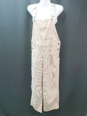 ◇ WEGO ウィゴー コットン100% 秋冬 つなぎ ユーズドライク オーバーオール サイズS ベージュ レディース E  【1306050057919】