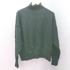 ◇ URBANRESEARCH アイテムズ 無地 シンプル タートルネック 長袖 ニット サイズF ブラック レディース E  【1306050060049】