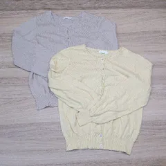 ◇ 《 earthmusic&ecology まとめ売り2点セット サイズS 無地 生地薄手 カーディガン レディース 》 E 【1306050062050】