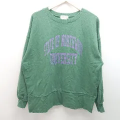 ◇ CIAOPANIC TYPY ロゴスウェット オーバーサイズ カジュアル 長袖 トレーナー サイズF グリーン レディース E 【1306050064184】