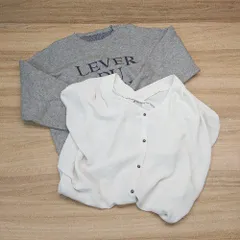 ◇ 《 ViS ヴィス まとめ2点セット サイズF クルーネック 文字ロゴ 無地 ニット/ブラウス レディース 》 E  【1306050063965】