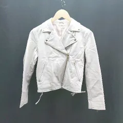 ◇ willselection ウィルセレクション 大人可愛い リボンモチーフ 長袖 ライダースジャケット サイズS ピンク レディース E  【1306050063453】