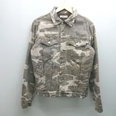 ◇ rusty－k 迷彩 カモフラ 胸ポケット 前ボタン閉め 長袖 ジャケット サイズL ブラウン系 メンズ E  【1306050064535】