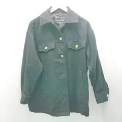 ◇ ZARA ITALIAN FABRIC 裏地あり フロントボタン 無地 秋冬コーデ 長袖 ジャケット サイズUSA S ブラック レディース E  【1306050067062】