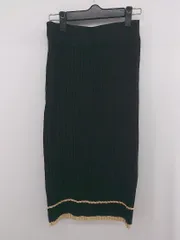 ◇ fifth フィフス ウエストゴム ニット シンプル 綺麗め ロング タイト スカート サイズ表記なし ブラック レディース E  【1306050068045】