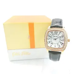 ◇ Folli Follie 動作未確認 3針 クオーツ式 ストーン 腕時計 ウォッチ ブラック/ゴールド サイズ- レディース メンズ E  【1306050069752】