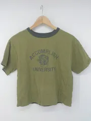 ◇ BEAMS HEART ビームスハート イラスト プリント 半袖 Tシャツ カットソー カーキ レディース E  【1306080009346】