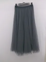 ◇ fifth フィフス 大人女子 チュール ロング フレア スカート サイズM グレー系 レディース P  【1306120002450】