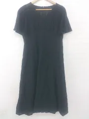 ◇ apart by lowrys デザインレース 大人女子 半袖 ロング ワンピース サイズF ブラック レディース P  【1306100002913】