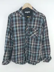 ◇ ◎ green label relaxing UNITED ARROWS チェック 長袖 シャツ サイズM ブルー系 マルチ メンズ P  【1306120005789】