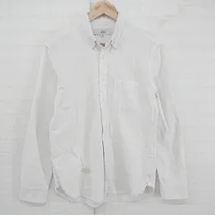 ◇ URBAN RESEARCH ROSSO ロッソ ボタンダウン BD シンプル エルボーパッチ 長袖 シャツ サイズM オフホワイト メンズ P  【1306120009756】のサムネイル
