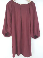 ◇ rps アールピーエス オフショル ボリュームスリーブ 長袖 ミニ ワンピース サイズF ワインレッド系 レディース P  【1306120011391】