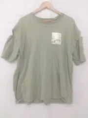 ◇ 179/WG NICOLE CLUB ニコルクラブ デザインカット 半袖 Tシャツ カットソー サイズＦ カーキ系 レディース P  【1306120019175】