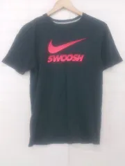 ◇ NIKE ナイキ ロゴプリント トレーニング 半袖 Tシャツ カットソー サイズM ブラック パープル マルチ メンズ P  【1306120019083】