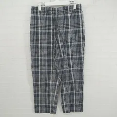 ◇ B:MING by BEAMS チェック ウエストリボン イージーパンツ グレー ネイビー系 レディース P  【1306120021772】