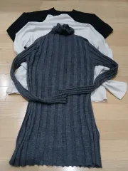 ニット/半袖T/タートルネック 3種 M