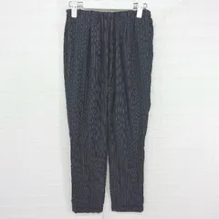 ◇ BEAUTY & YOUTH UNITED ARROWS ピンストライプ ウエストゴム テーパード パンツ サイズM ダークネイビー系 レディース P  【1306120025015】