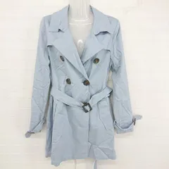 ◇ ◎ CECIL McBEE シンプル オシャレ 長袖 スプリングコート サイズM ライトブルー レディース P  【1306120026043】