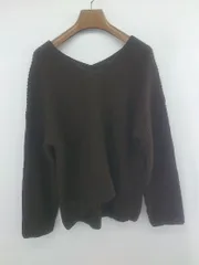 ◇ B:MING by BEAMS ビーミング by ビームス Vネック リブ編み 長袖 ニット セーター ブラウン系 レディース P  【1306120029143】