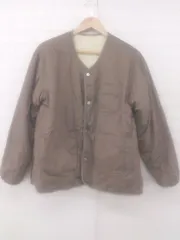 ◇ converse コンバース リバーシブル ボア 長袖 ジャケット サイズL モカ ベージュ アイボリー系 レディース P  【1306120029952】