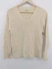 ◇ Ungrid アングリッド シンプル リブ編み 長袖 ニット セーター サイズF アイボリー系 レディース P  【1306120031566】