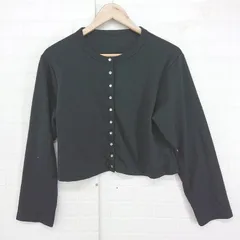 ◇ Bonjour Sagan ボンジュールサガン 長袖 カーディガン サイズF ブラック レディース P  【1306140000382】